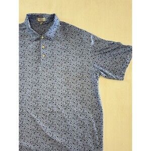 Peter Millar Summer Comfort Men’s XL Golf Polo Animal House Delta Tau Chi AOP